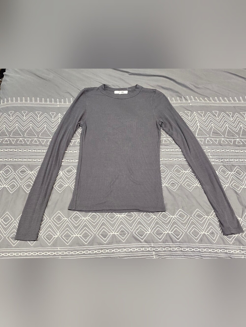 Joah Brown Textured Crewneck Longsleeve Size S/M